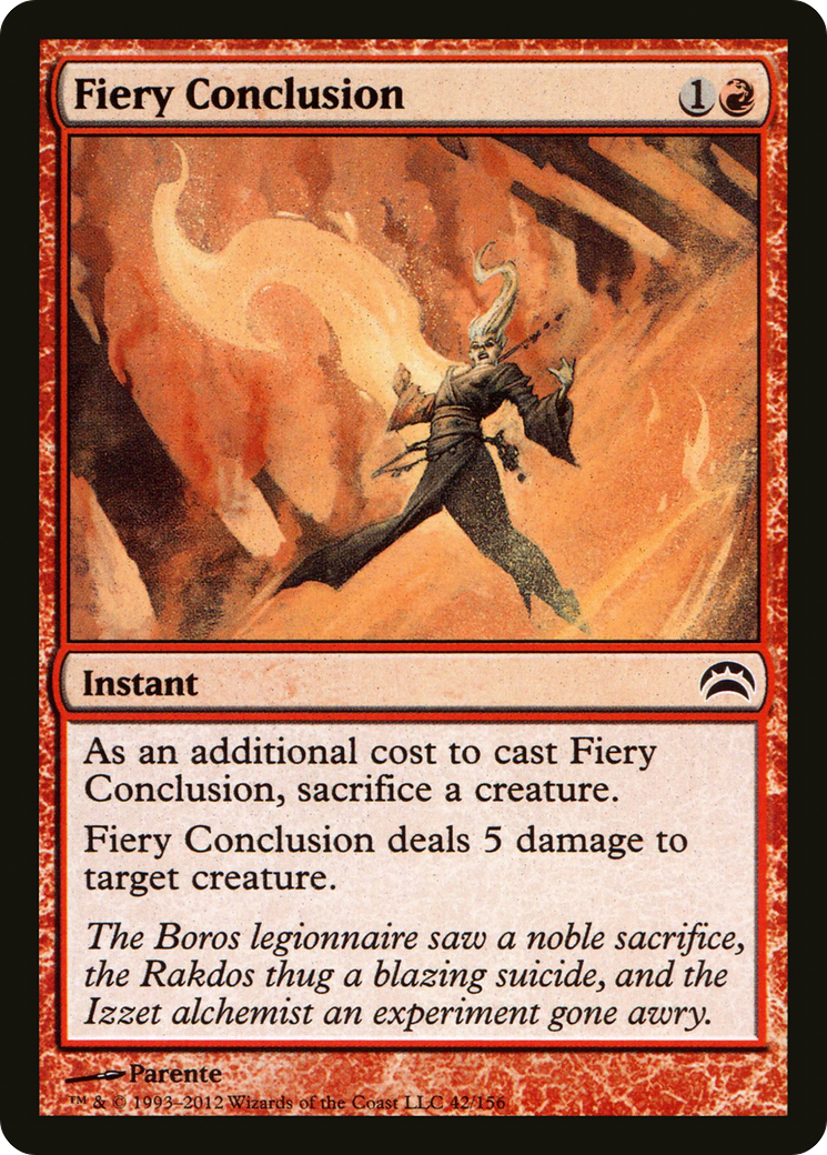 Fiery Conclusion (PC2-042) [Planechase 2012] Foil