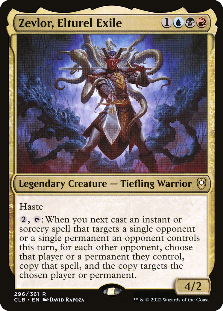 Zevlor, Elturel Exile (CLB-296) [Commander Legends: Battle for Baldur's Gate] Foil