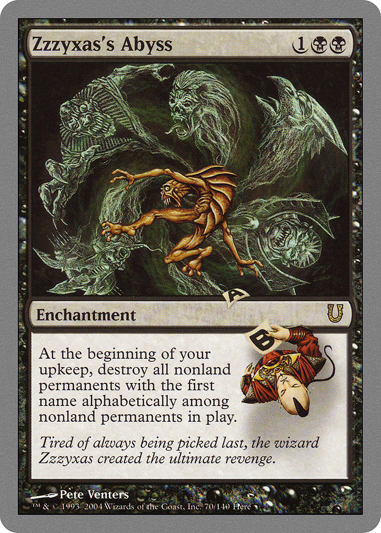 Zzzyxas's Abyss (UNH-070) [Unhinged] Foil