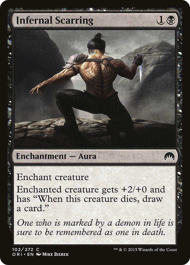 Infernal Scarring (ORI-102) [Magic Origins] Foil