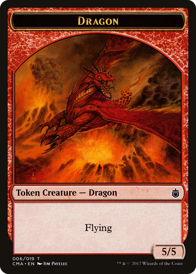 Dragon Token (CMA-006) [Commander Anthology Tokens]