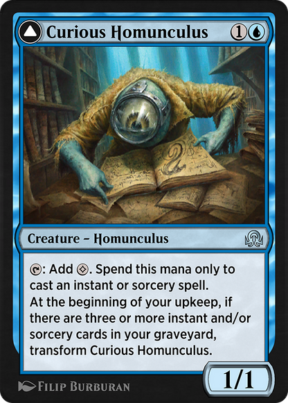 Curious Homunculus // Voracious Reader (SIR-058) [Shadows over Innistrad Remastered]
