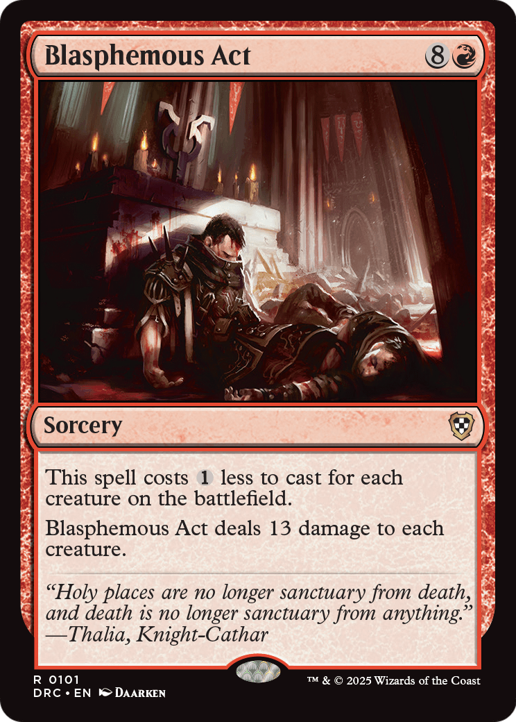 Blasphemous Act (DRC-101) [Commander: Aetherdrift]