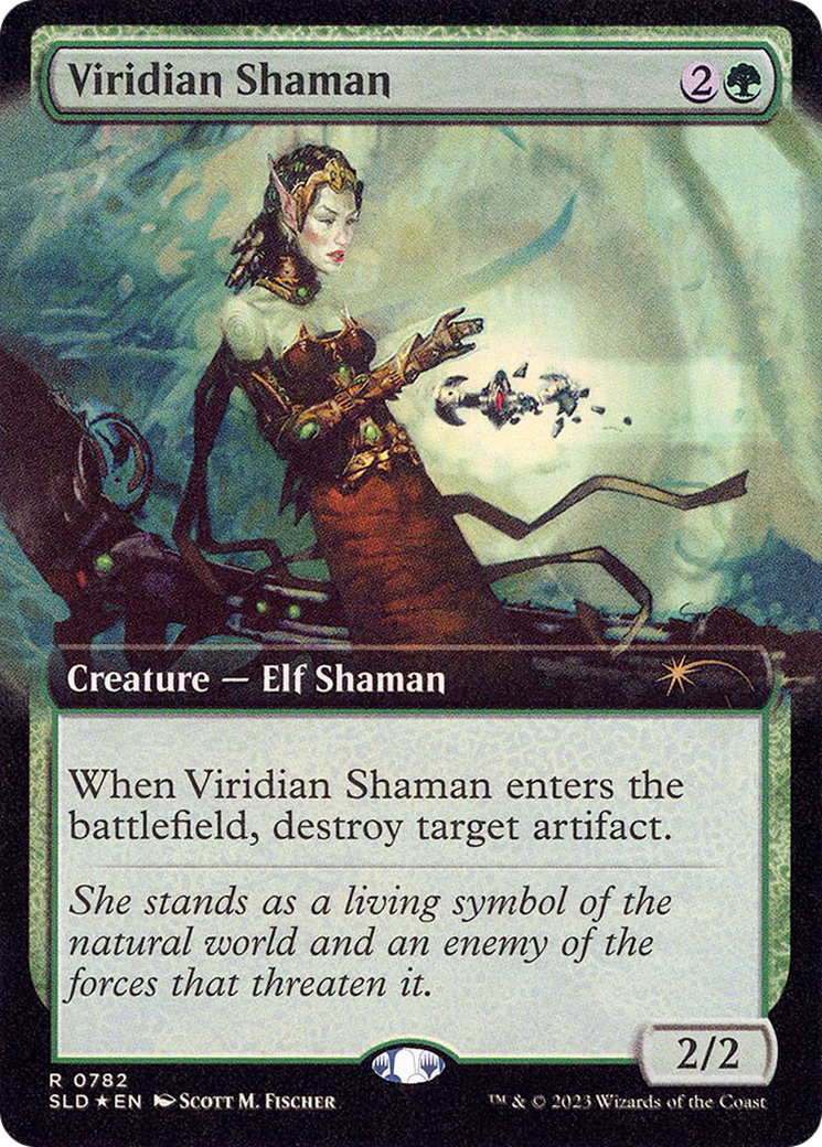 Viridian Shaman (SLD-782) (Extended Art) [Secret Lair Drop] Foil