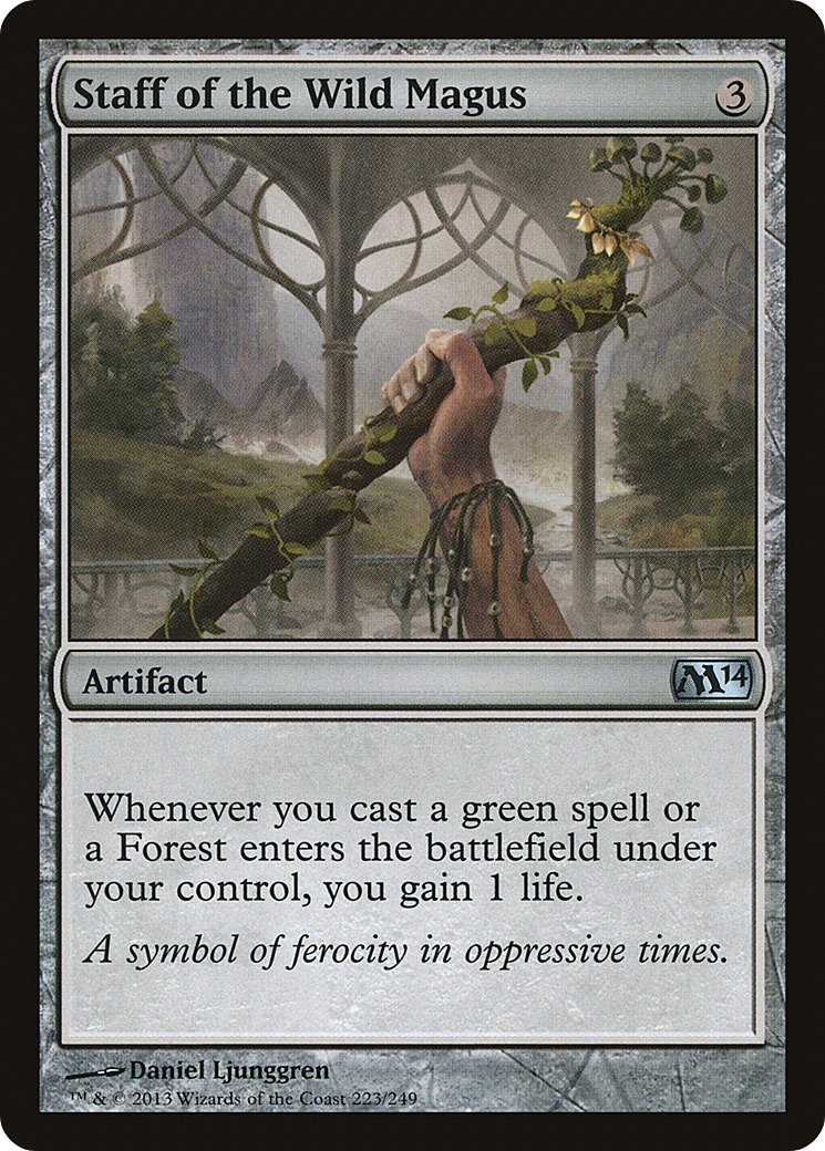 Staff of the Wild Magus (M14-223) [Magic 2014] Foil