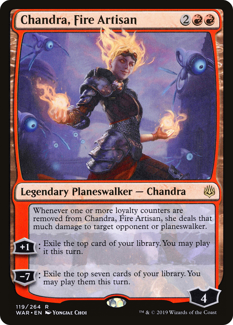 Chandra, Fire Artisan (WAR-119) [War of the Spark] Foil