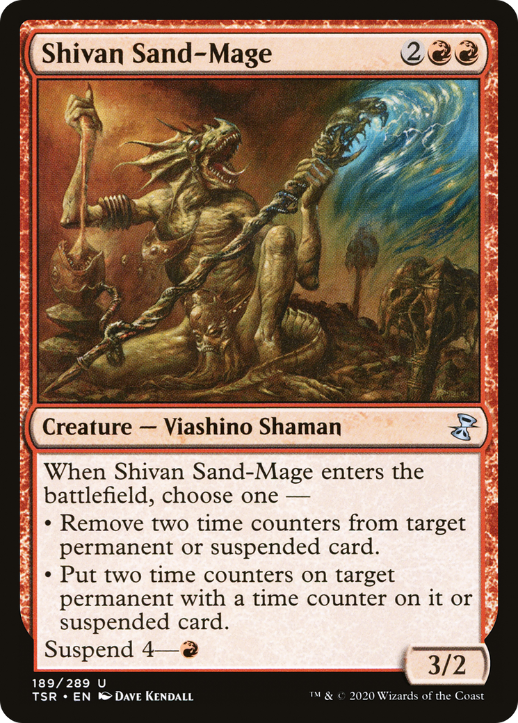 Shivan Sand-Mage (TSR-189) [Time Spiral Remastered] Foil