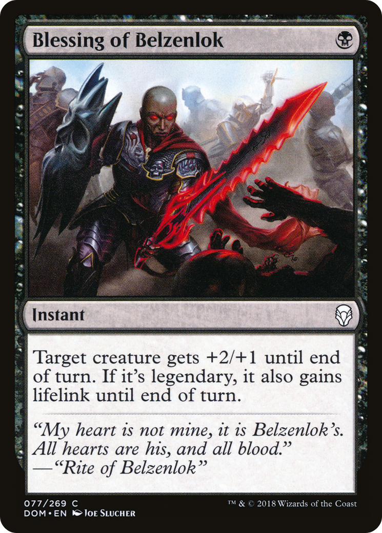 Blessing of Belzenlok (DOM-077) [Dominaria]
