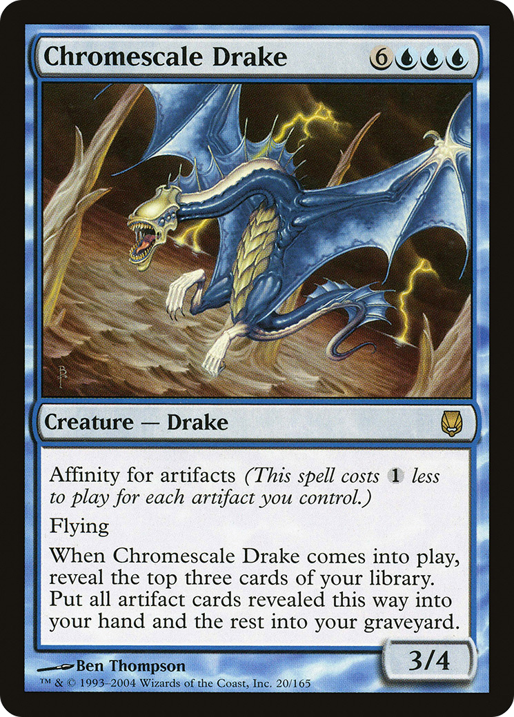 Chromescale Drake (DST-020) [Darksteel] Foil