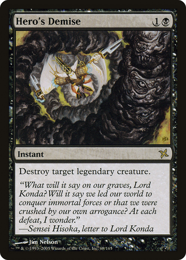 Hero's Demise (BOK-068) [Betrayers of Kamigawa] Foil