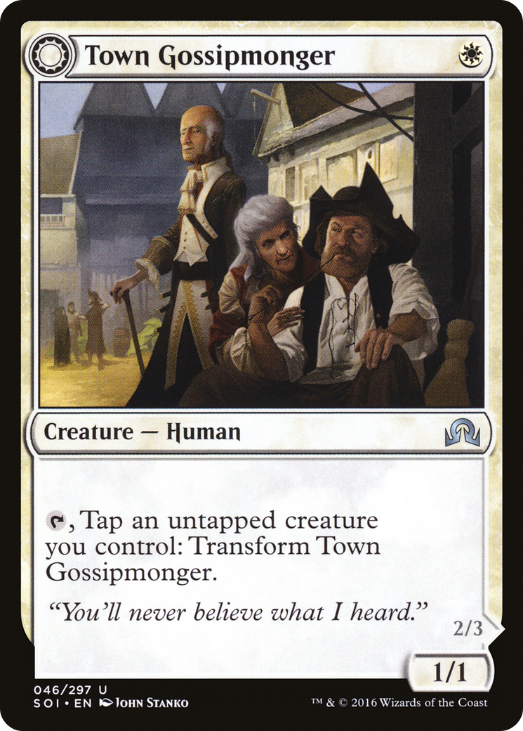 Town Gossipmonger (SOI-046) [Shadows over Innistrad]