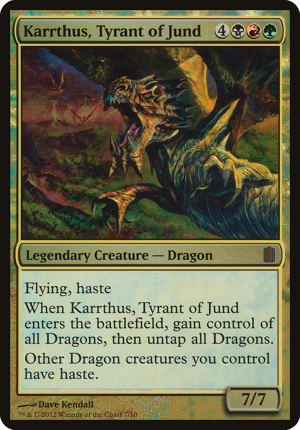 Karrthus, Tyrant of Jund (Commander's Arsenal) [Commander's Arsenal Oversized] Foil