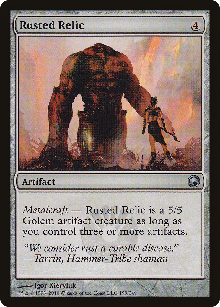Rusted Relic (SOM-199) [Scars of Mirrodin] Foil