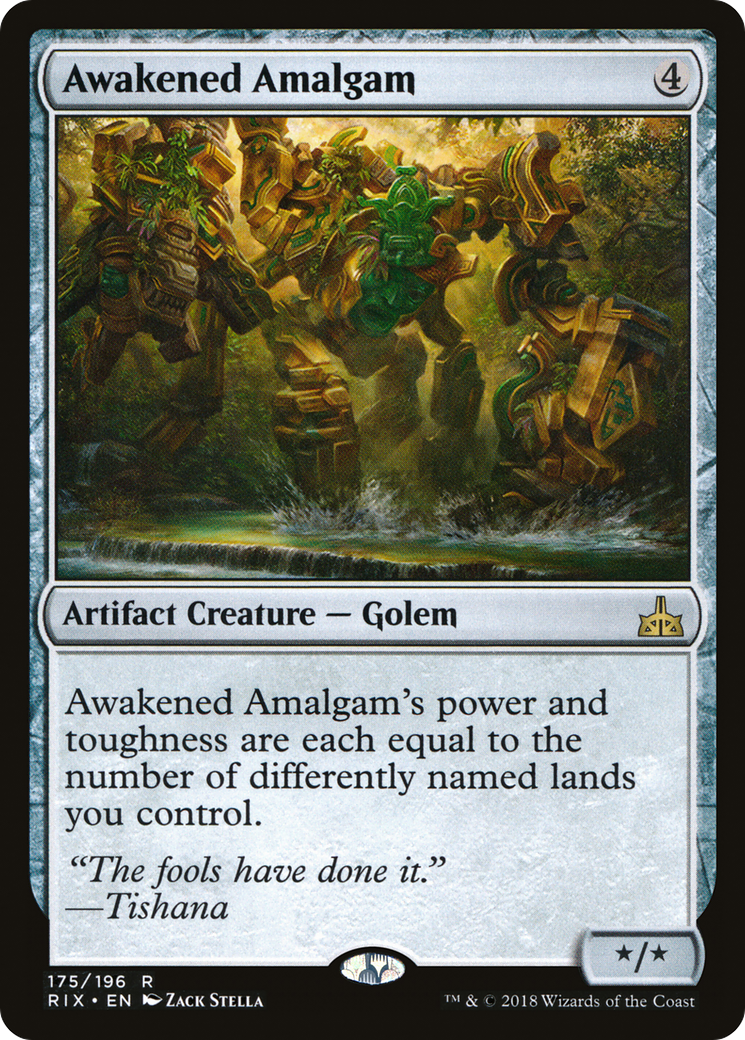 Awakened Amalgam (RIX-175) [Rivals of Ixalan] Foil