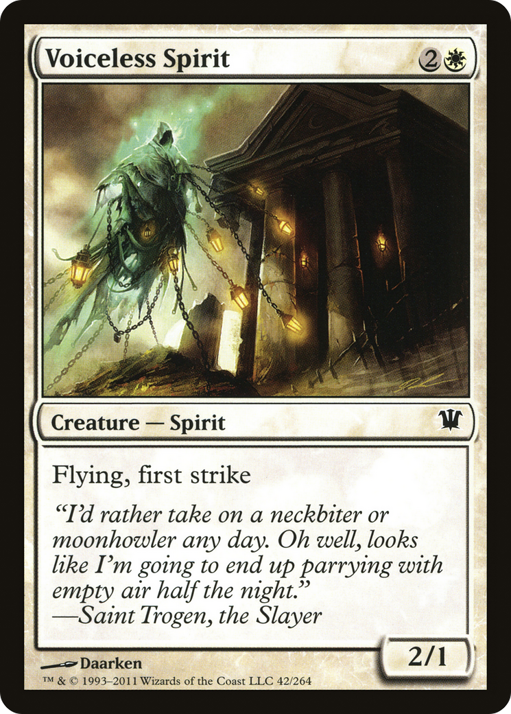 Voiceless Spirit (ISD-042) [Innistrad] Foil