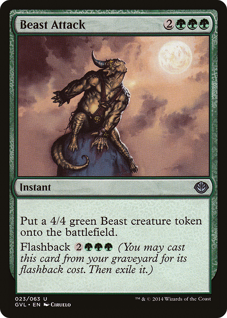 Beast Attack (DD3-023) [Duel Decks Anthology: Garruk vs. Liliana]
