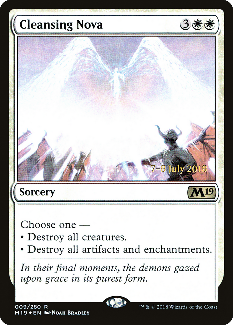 Cleansing Nova (PRE-09S) [Core Set 2019 Promos] Foil
