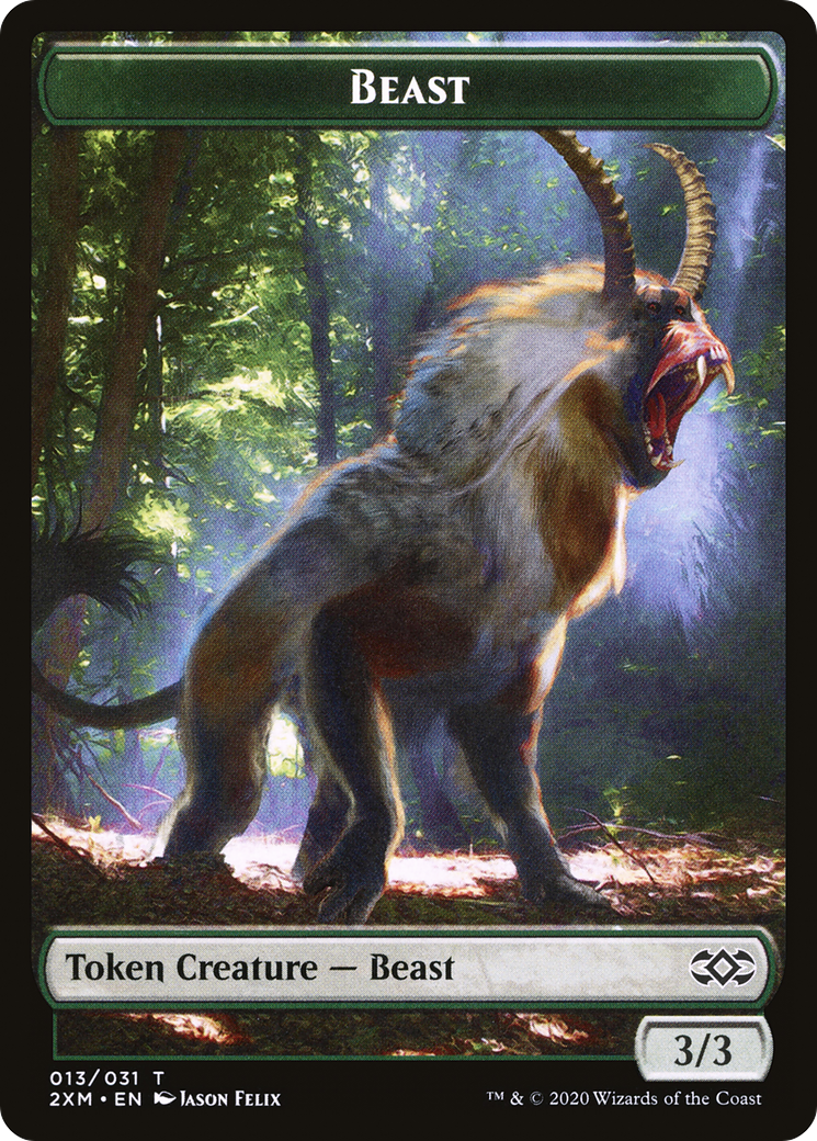 Beast (T2XM-013) [Double Masters Tokens] Foil