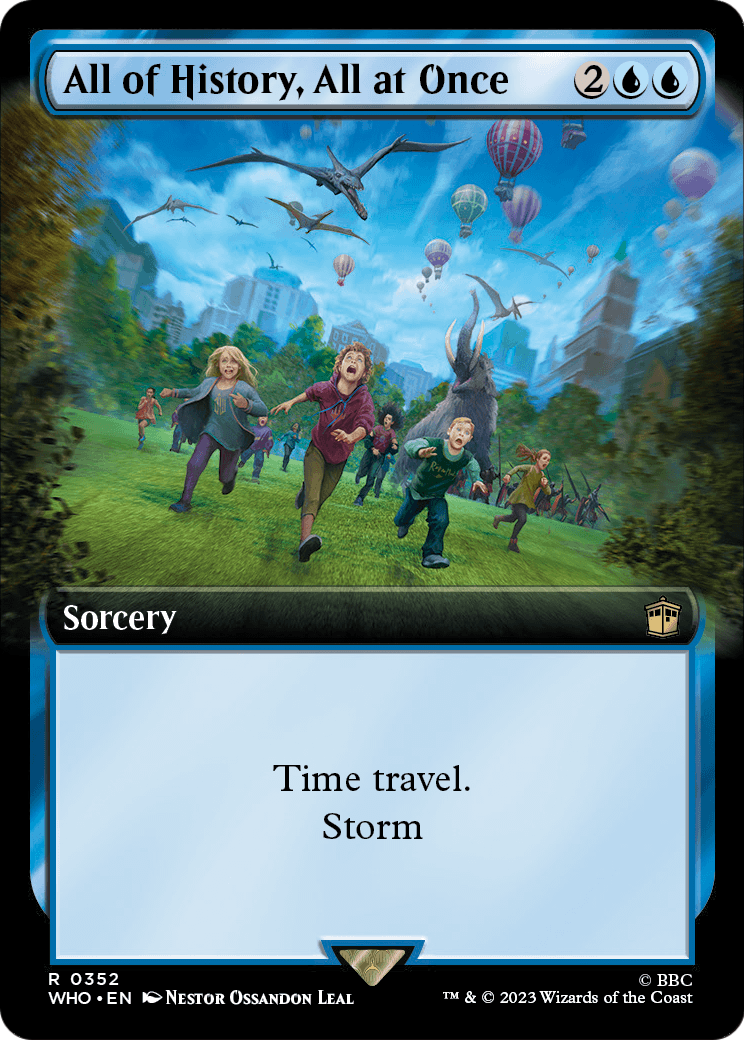 All of History, All at Once (Extended Art) (WHO-352) [Doctor Who] Foil