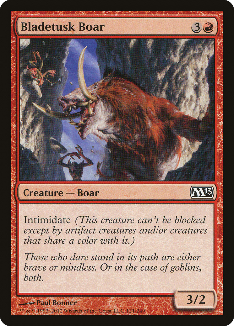 Bladetusk Boar (M13-121) [Magic 2013] Foil