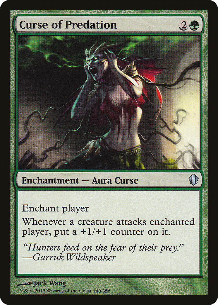 Curse of Predation (C13-140) [Commander 2013]
