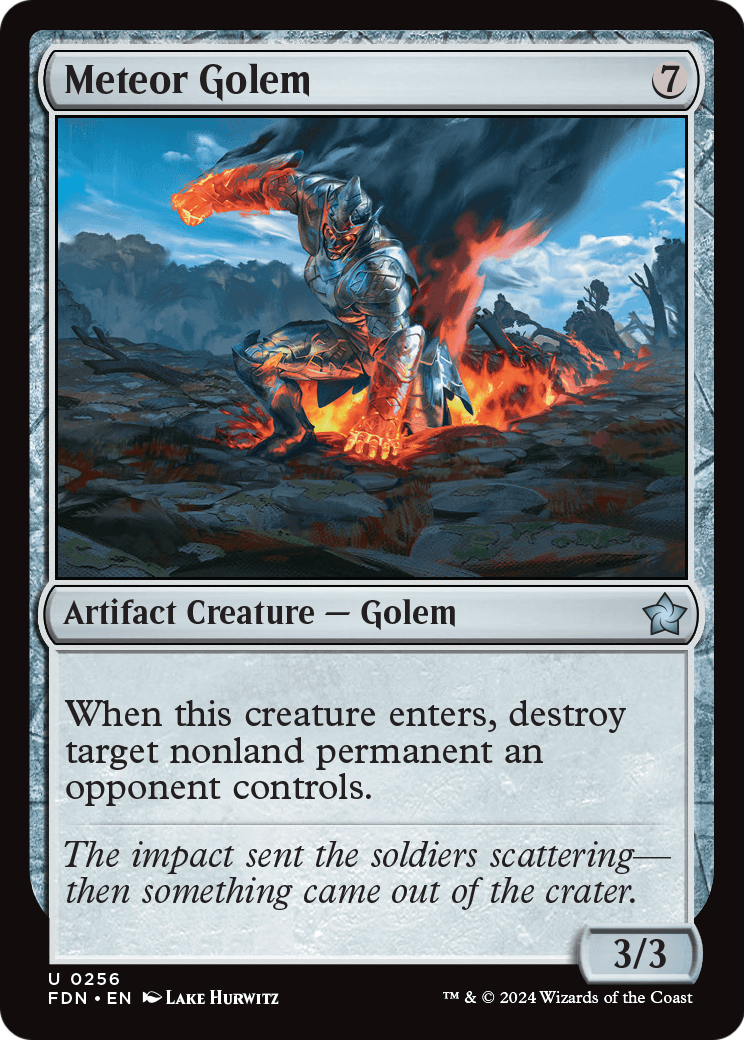 Meteor Golem (FDN-256) [Foundations] Foil