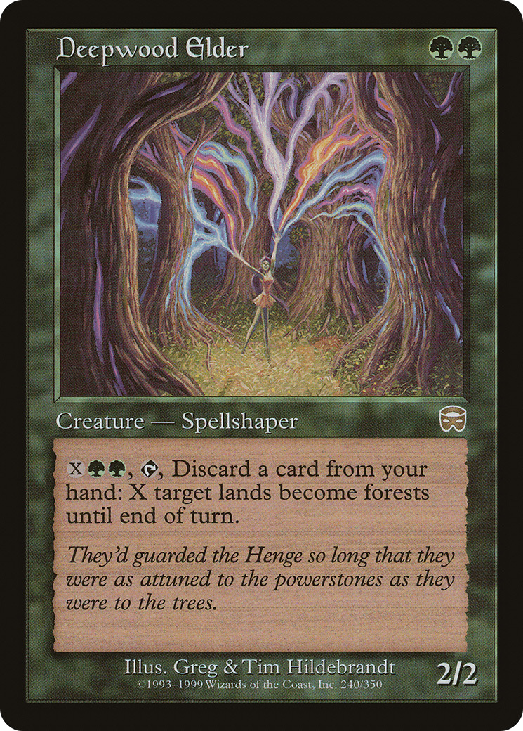 Deepwood Elder (MMQ-240) [Mercadian Masques] Foil