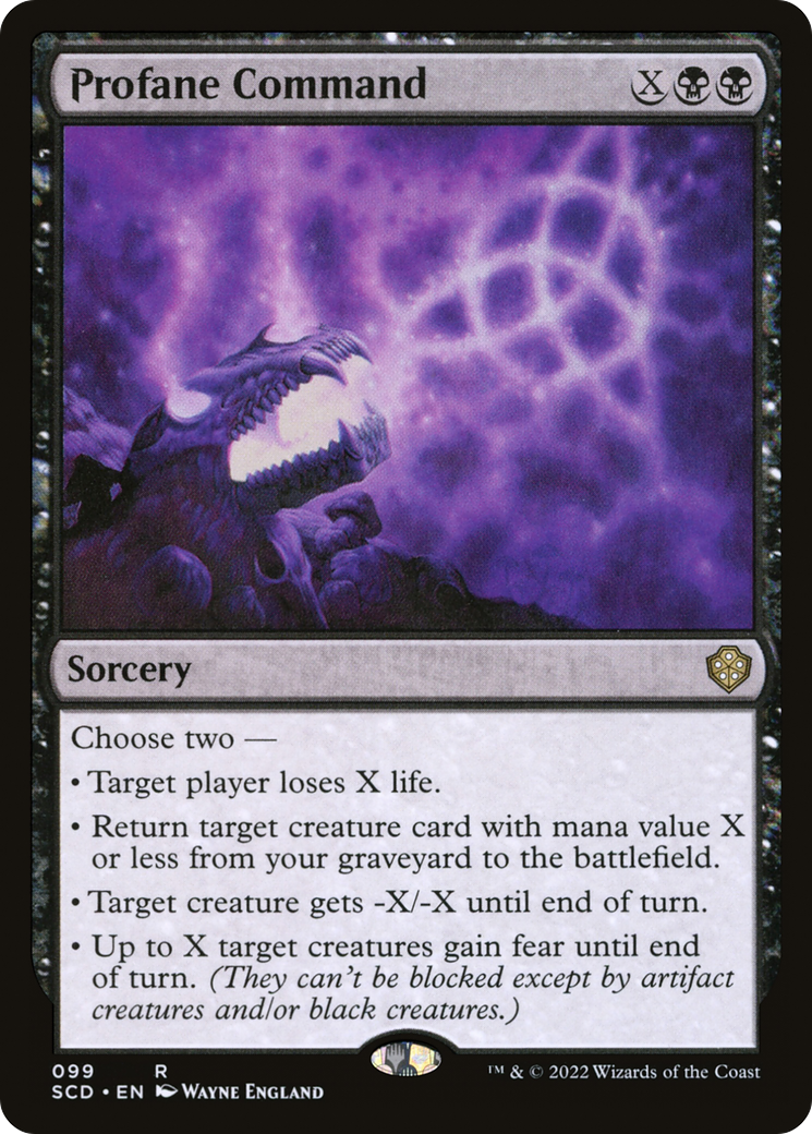 Profane Command (SCD-099) [Starter Commander Decks]