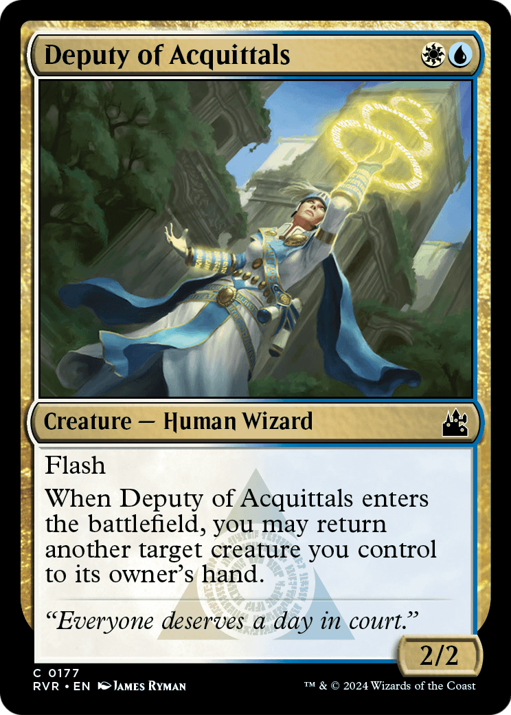 Deputy of Acquittals (RVR-177) [Ravnica Remastered]