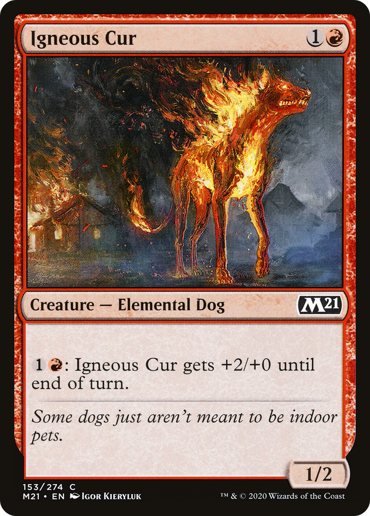 Igneous Cur (M21-153) [Core Set 2021]