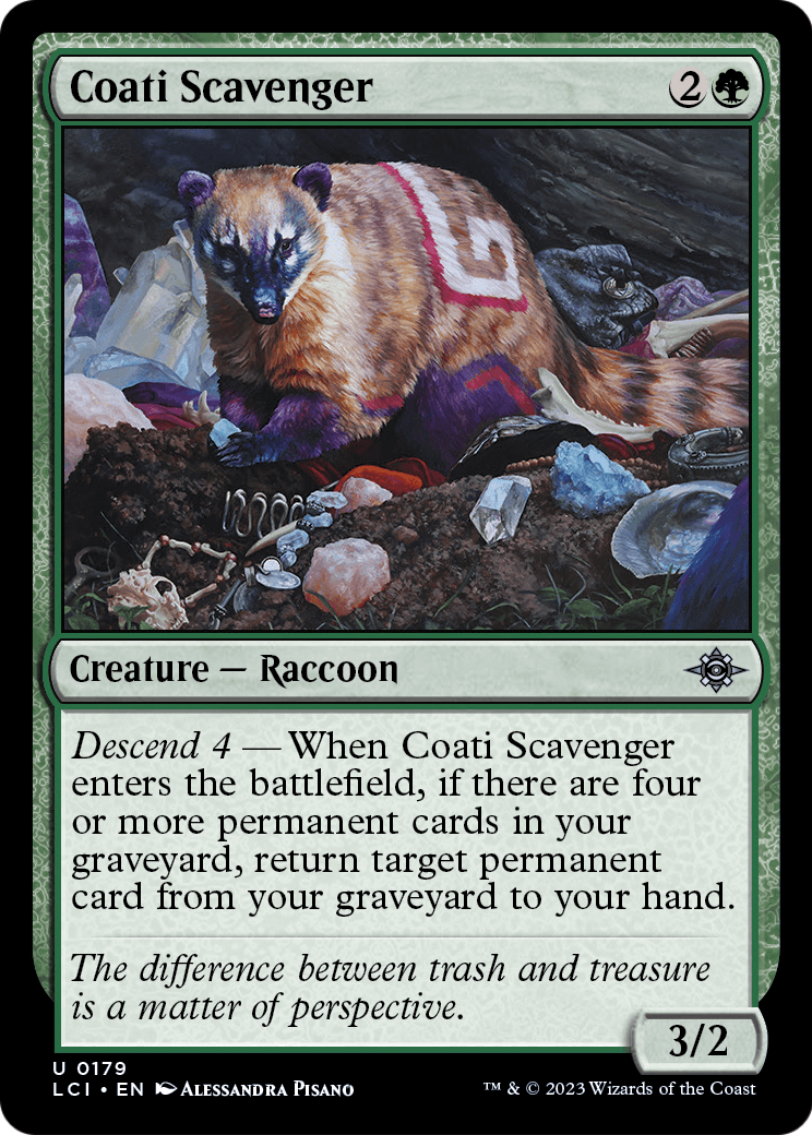 Coati Scavenger (LCI-179) [The Lost Caverns of Ixalan]