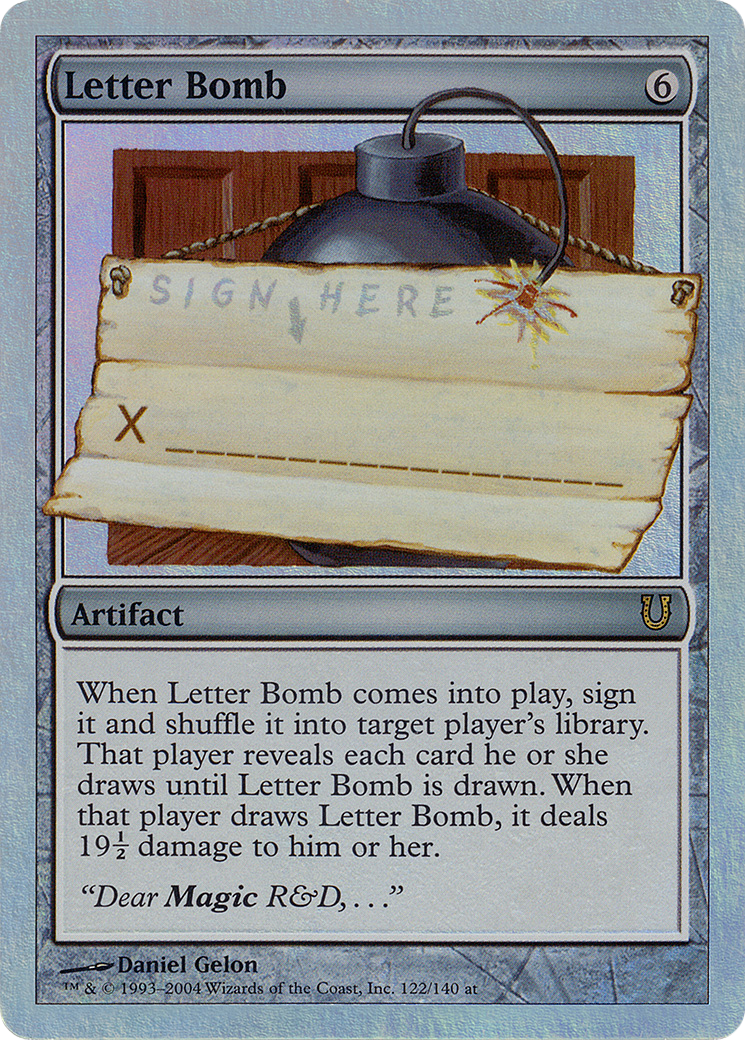 Letter Bomb (Alternate Foil) (UNH-122) [Unhinged] Foil