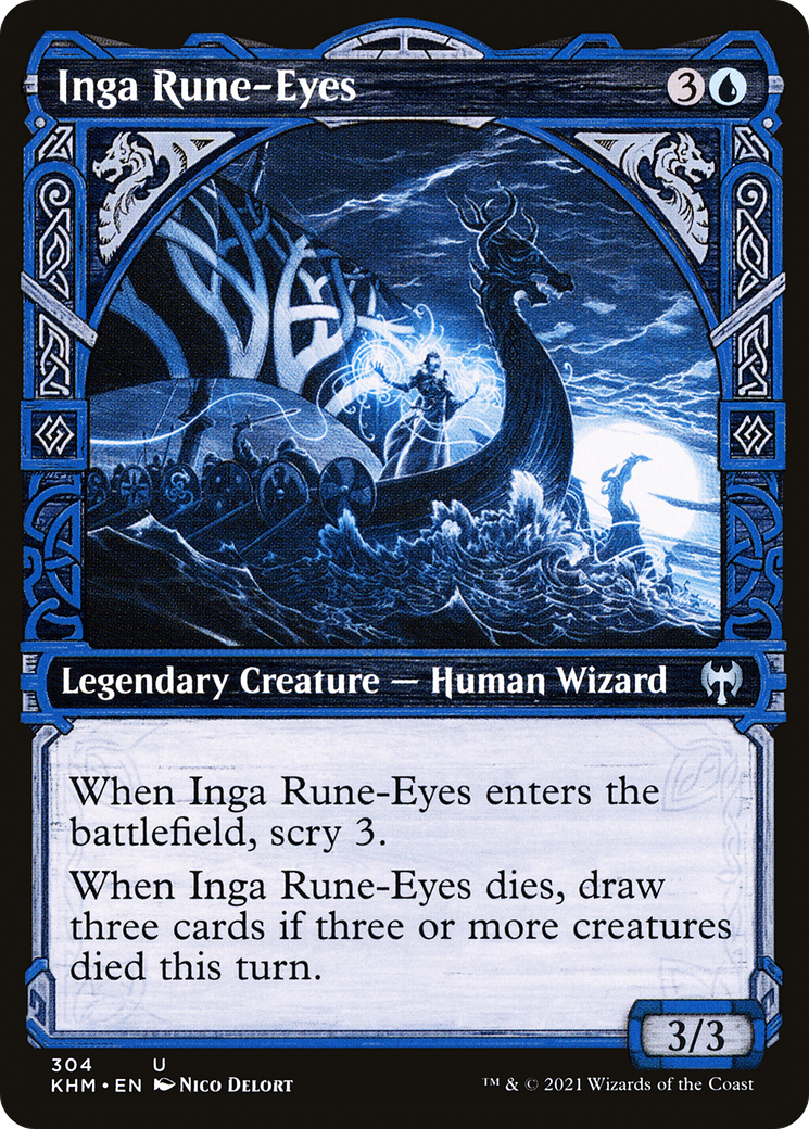 Inga Rune-Eyes (Showcase) (KHM-304) [Kaldheim]