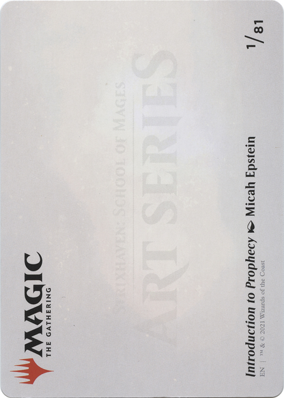 Introduction to Prophecy // Introduction to Prophecy (ASTX-001) (Borderless) [Strixhaven Art Series]