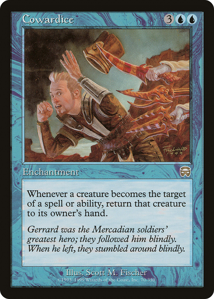 Cowardice (MMQ-070) [Mercadian Masques] Foil