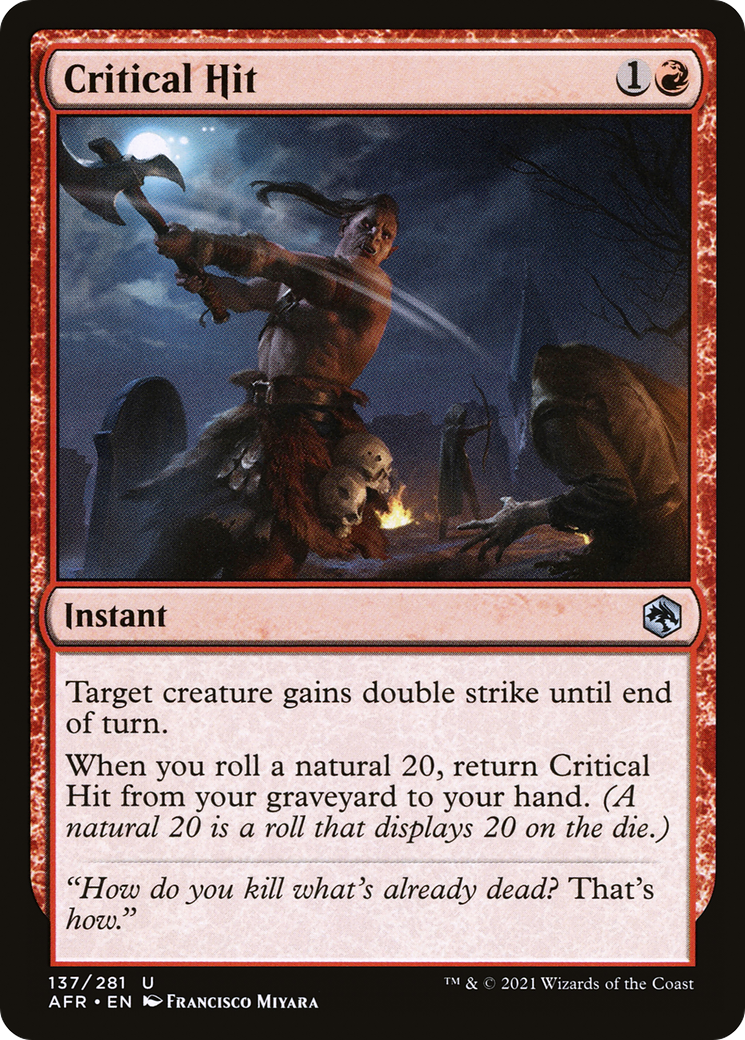 Critical Hit (AFR-137) [Adventures in the Forgotten Realms] Foil