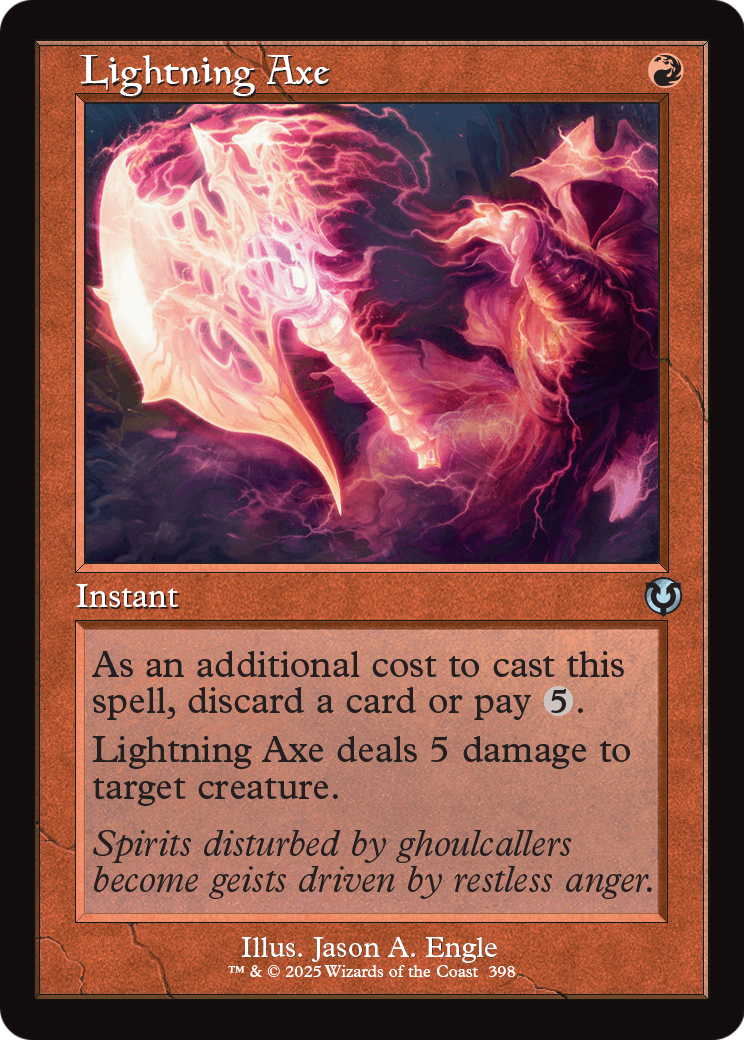 Lightning Axe (Retro Frame) (INR-398) [Innistrad Remastered] Foil