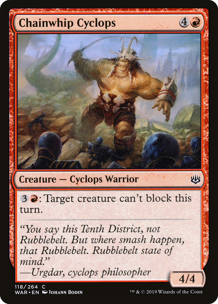 Chainwhip Cyclops (WAR-118) [War of the Spark]