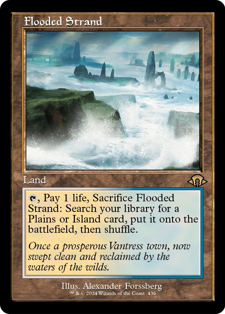Flooded Strand (Retro Frame) (MH3-436) [Modern Horizons 3] Foil