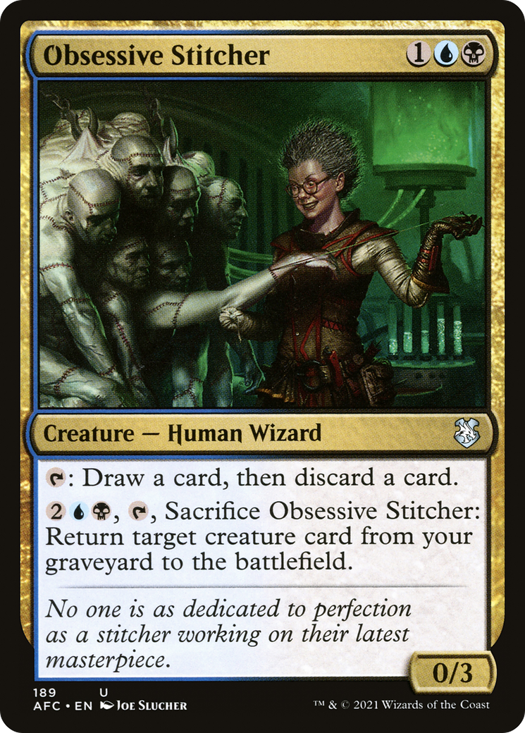 Obsessive Stitcher (AFC-189) [Forgotten Realms Commander]