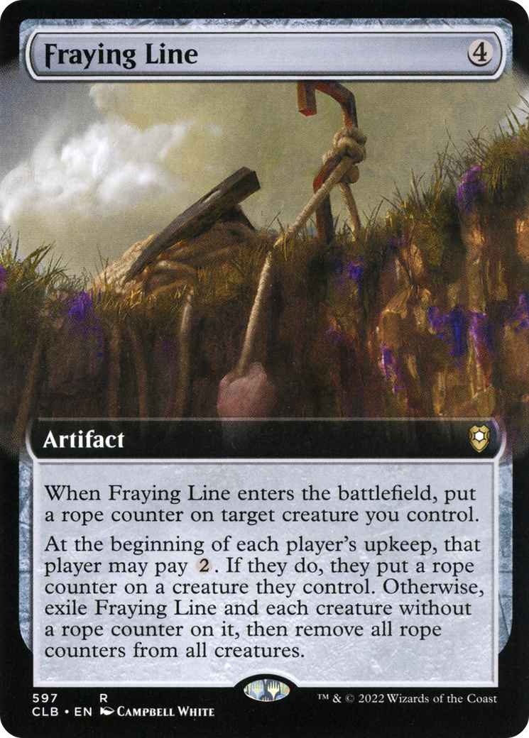 Fraying Line (Extended Art) (CLB-597) [Commander Legends: Battle for Baldur's Gate] Foil