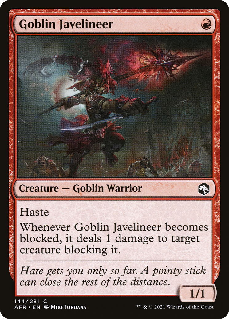 Goblin Javelineer (AFR-144) [Adventures in the Forgotten Realms] Foil