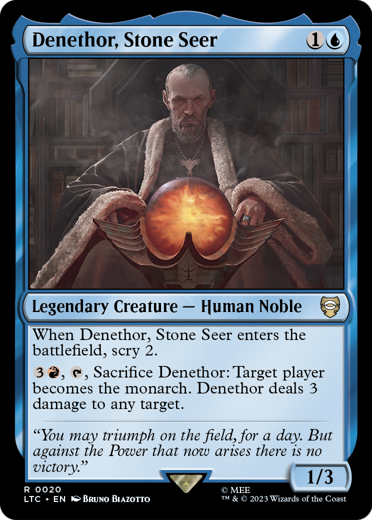 Denethor, Stone Seer (LTC-020) [Tales of Middle-earth Commander]