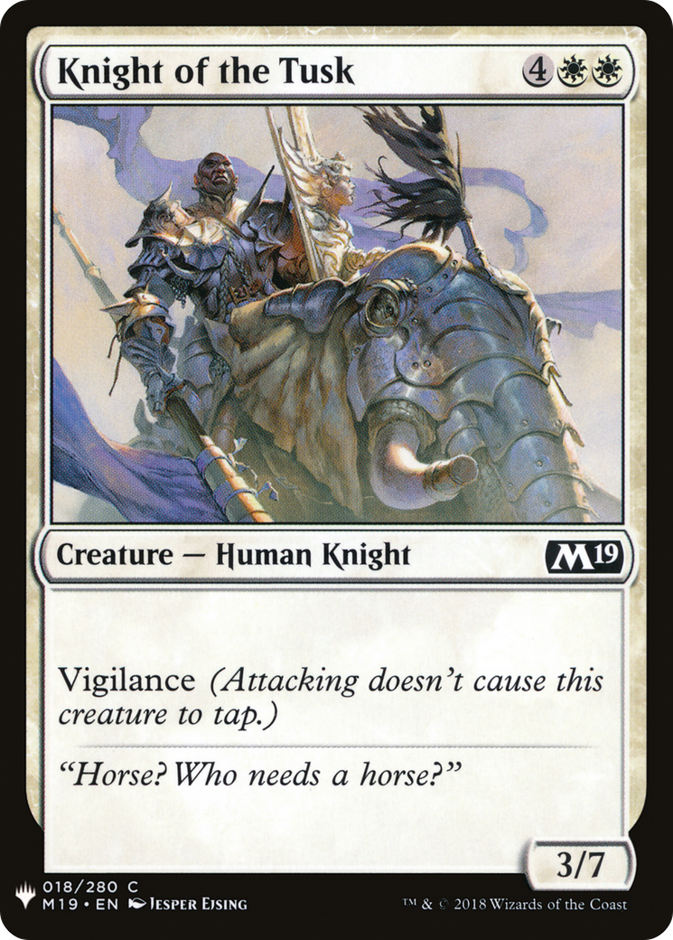 Knight of the Tusk (LIST-M19-18) [The List]