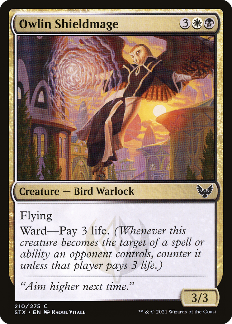 Owlin Shieldmage (STX-210) [Strixhaven: School of Mages]