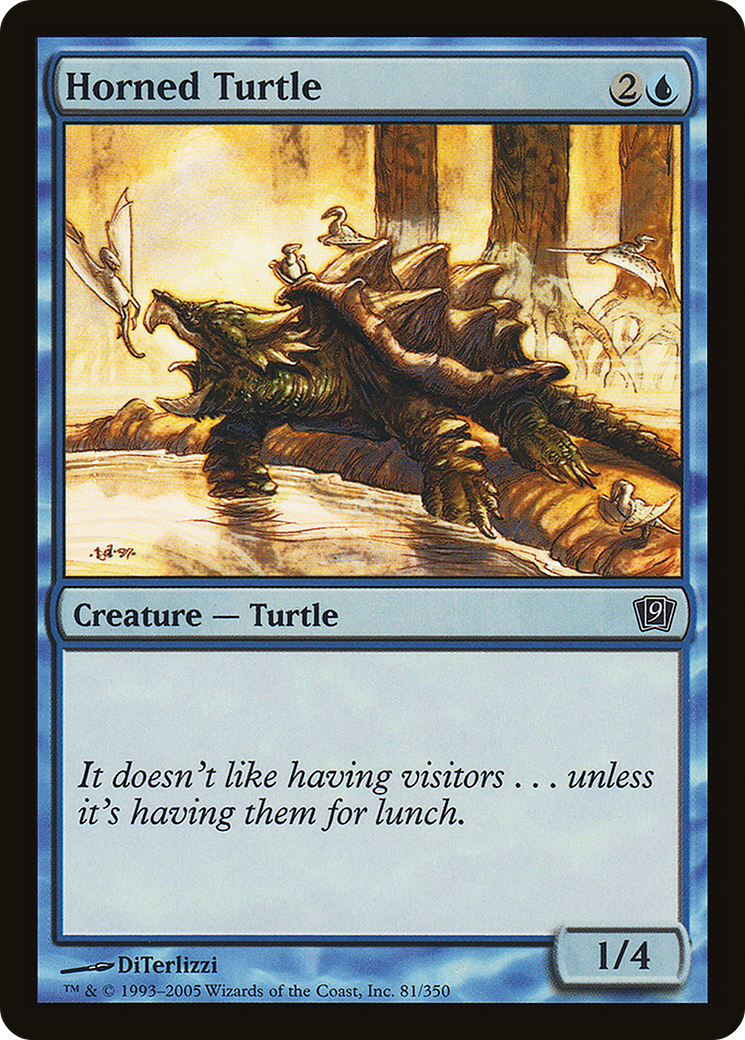 Horned Turtle (9ED-081) [9th Edition] Foil