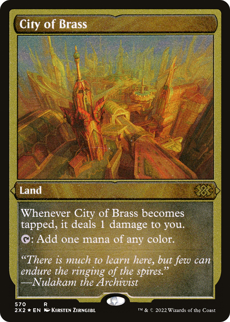 City of Brass (Foil Etched) (2X2-570) [Double Masters 2022] Foil