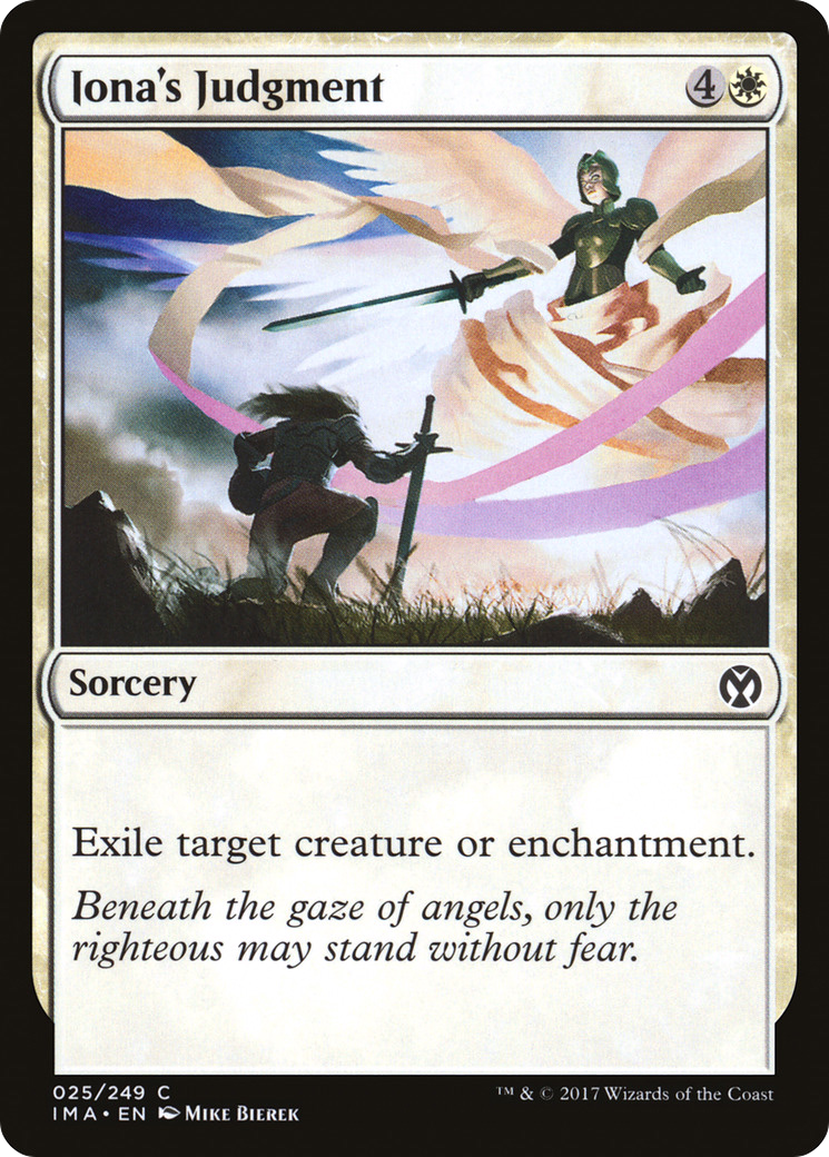 Iona's Judgment (IMA-025) [Iconic Masters] Foil