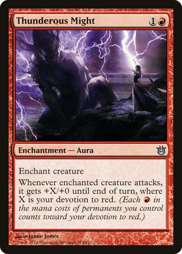 Thunderous Might (BNG-114) [Born of the Gods] Foil