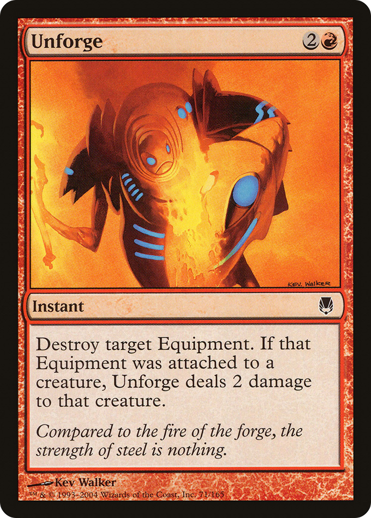 Unforge (DST-071) [Darksteel] Foil